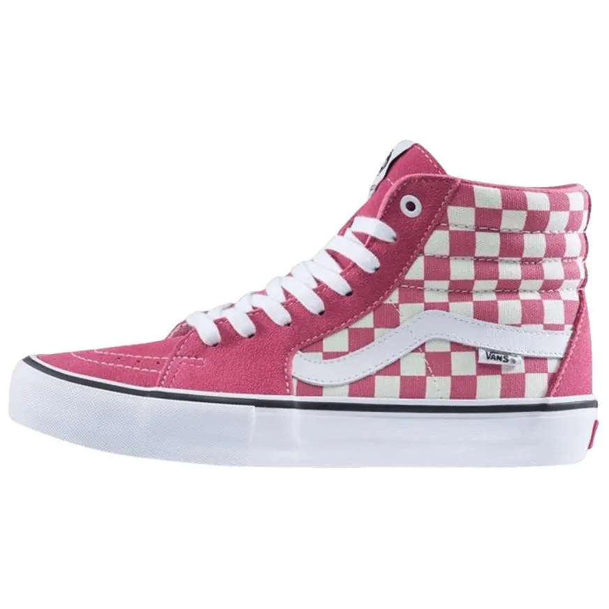 Vans Sk8 Hi Abrasion Resistant High top Skateboard Shoes Men's Pink