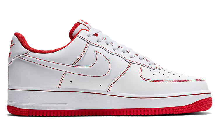 Кеды Nike Air Force 1 (красно-белые) — фото 2