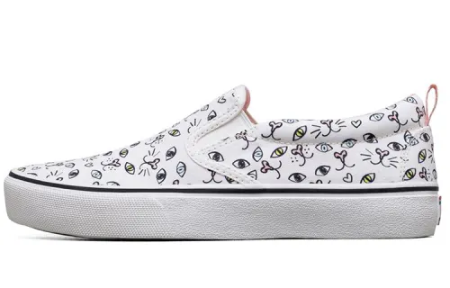 Skechers Bob's Low top Skateboard Shoes Women's White Multicolor