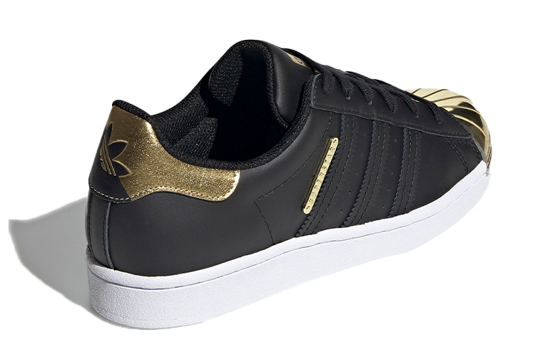 Женские кеды adidas originals Superstar Mt (черно-золотые) — фото 4
