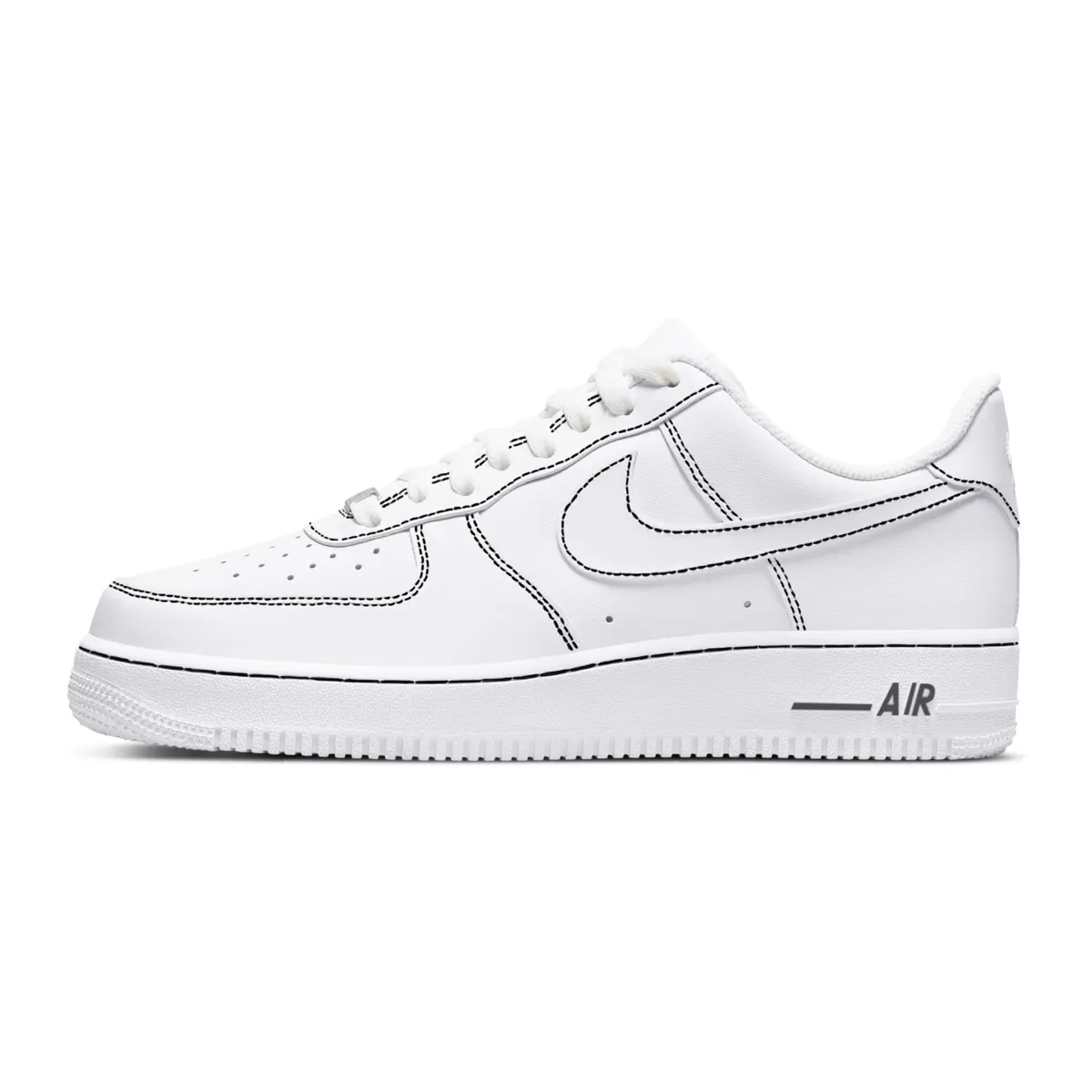 Nike Air Force 1 Space Line Slip Resistant Abrasion Resistant Low top Skateboard Shoes Men's White