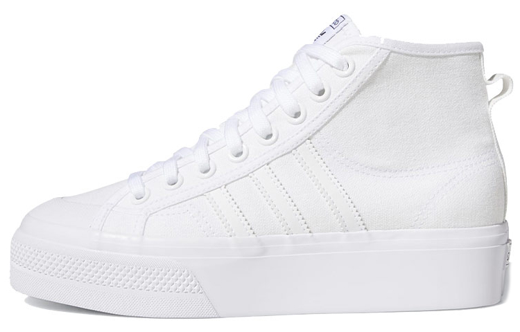 Женские кеды adidas originals NIZZA PLATFORM MID Platform Mid (белые) — Белый — фото 1