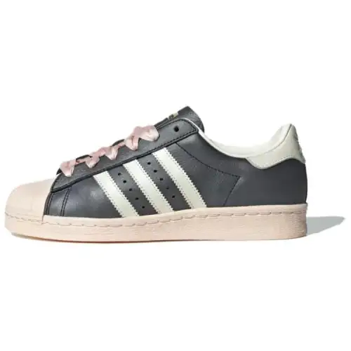 Superstar Wmns Adidas Originals 82 'Black Pink Ribbon Laces' Women's