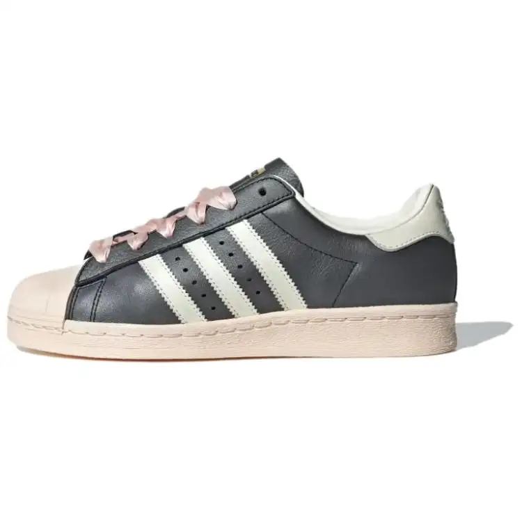 Superstar Wmns Adidas Originals 82 'Black Pink Ribbon Laces' Women's