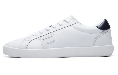FILA Stride Slip Resistant And Breathable Low top Skateboard Shoes Men's White Blue