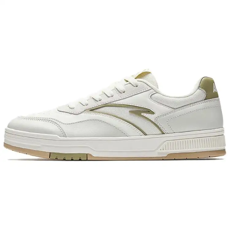 Anta Hundred Rivers Abrasion Resistant Cushioning Low top Skateboard Shoes Men's White Gray Brown