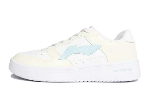 Li Ning Floating Boat Slip Resistant, Abrasion Resistant, Breathable Low top Skateboard Shoes Unisex Cream Yellow