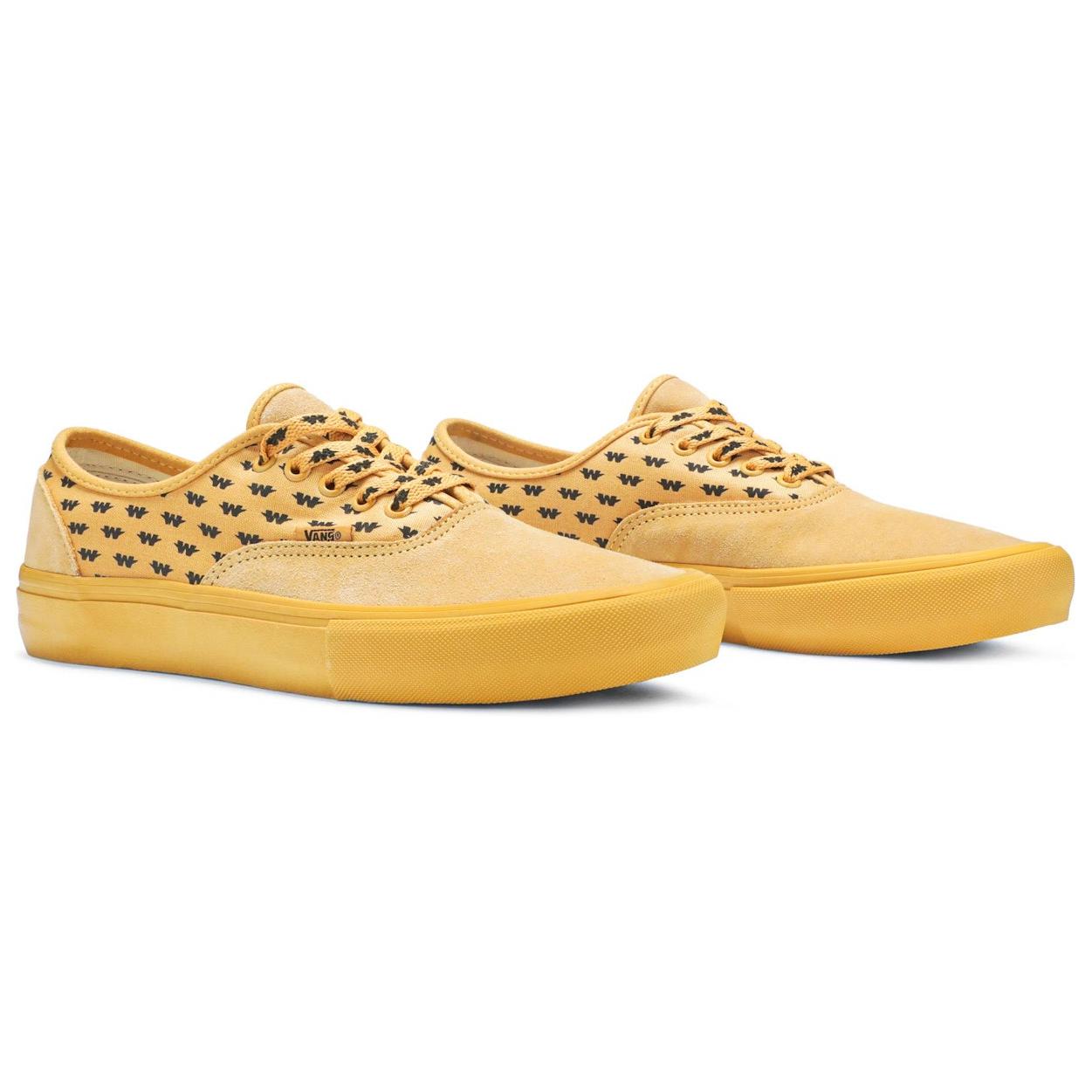 Кеды Vans Authentic (черные) — Жёлтый — фото 3