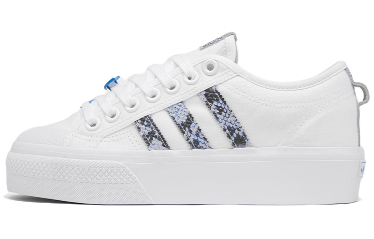 Adidas Wmns Nizza Platform 'Snakeskin - White Focus Blue' Women's