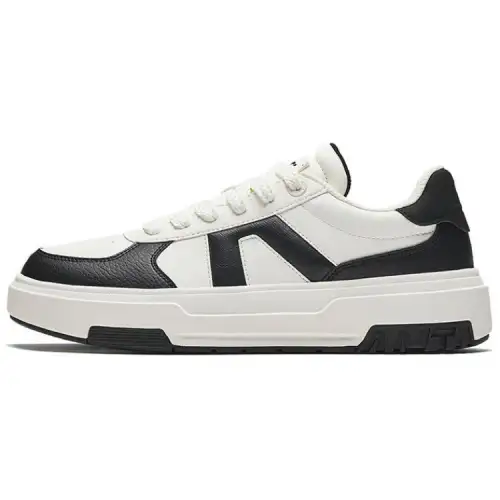 Anta A Dao Slip Resistant Abrasion Resistant Low top Skateboard Shoes Men's White Black