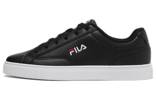 FILA Low Top Leather Sneakers 'Black'