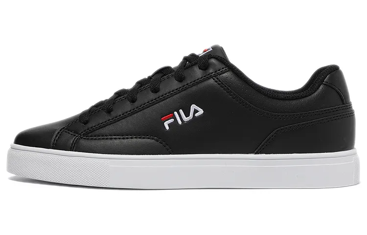 FILA Low Top Leather Sneakers 'Black'