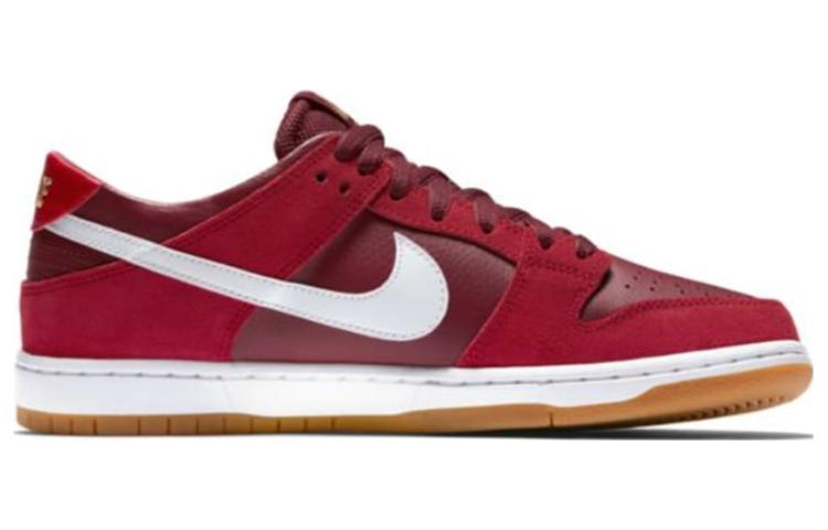 Мужские кроссовки Nike Dunk SB Pro (коричневые) — Красный / чёрный — фото 2