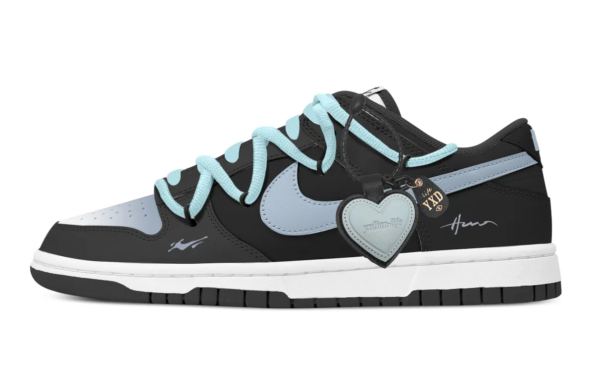 Nike Dunk Starry Sky Bond Abrasion Resistant Low top Skateboard Shoes Men's Black Blue