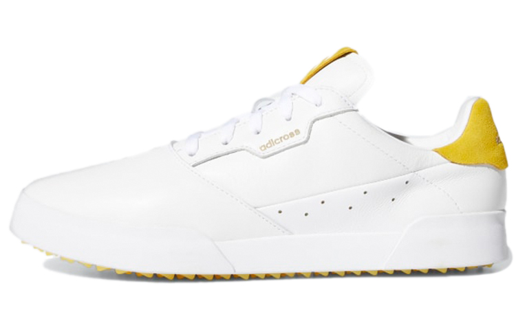 Adidas Adicross Retro Spikeless Low top Skateboard Shoes Men's White Yellow