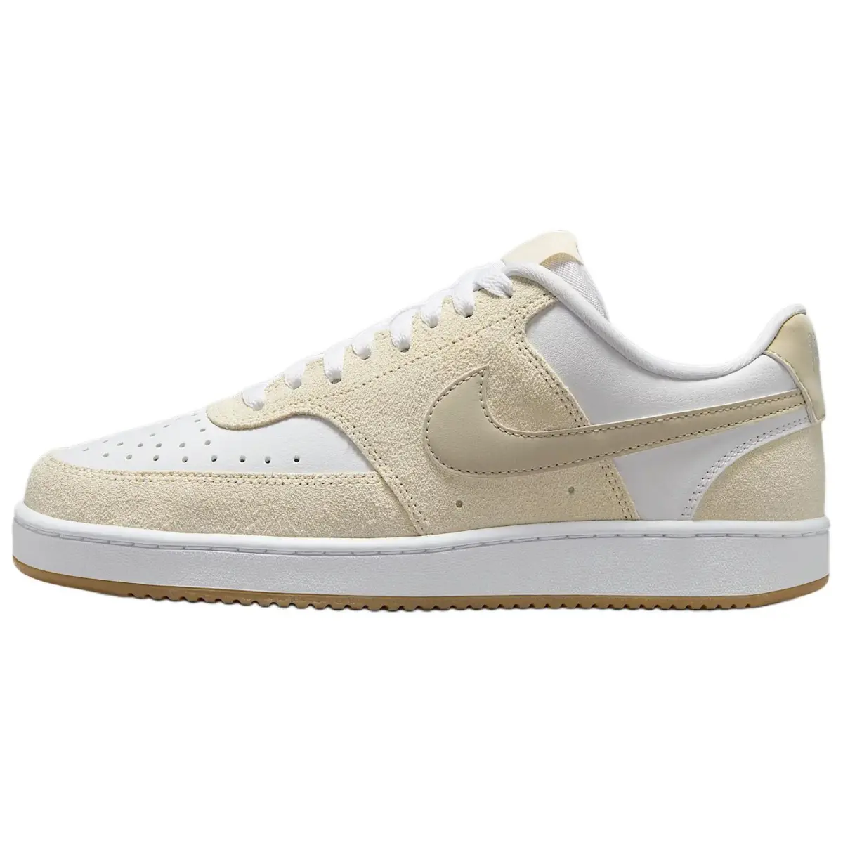 Nike Court Vision Low Pale Ivory White Gum Light Brown Light Orewood Brown Women's