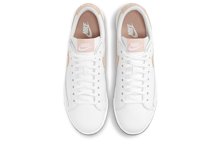 Женские кеды Nike Blazer LE (бледно-оранжево-белые) — фото 4