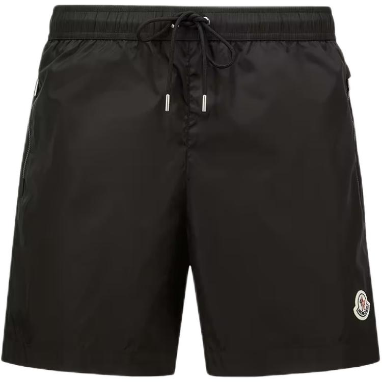 Мужские шорты Moncler Logo Patch Swim Shorts (темно-синие)