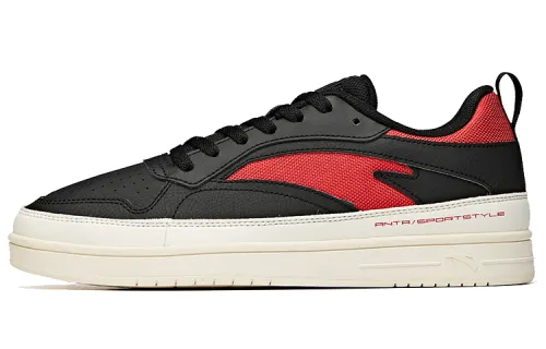 Anta Synthetic Leather Coverage Slip Resistant And Abrasion Resistant Low top Skateboard Shoes Men's