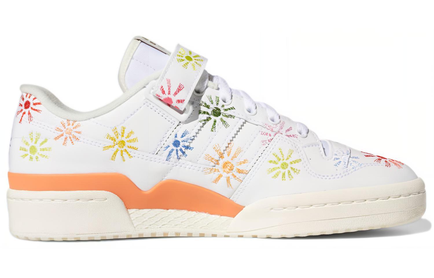 Кеды adidas Originals Forum Low Pride (белый) — Белый / синий / жёлтый / зелёный / красный — фото 2