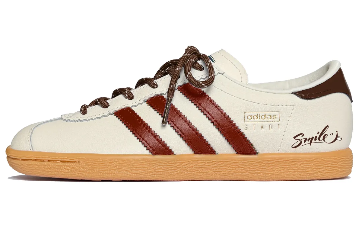Adidas Originals Stadt Lunar Post, Parchment Book Skateboard Shoes Unisex White Red