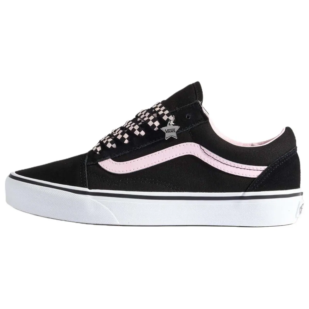 Vans Old Skool Skateboard Shoes Unisex Black Pink
