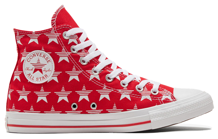 Кеды Converse Chuck Taylor All Star (бело-красные) — фото 2