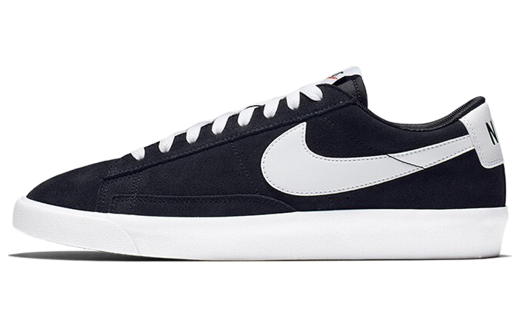 Кеды Nike Blazer PRM VNTG Suede (черный / белый) — Чёрный / белый — фото 1