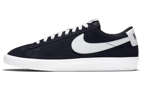 Nike Blazer Low Premium Vintage Suede Black White
