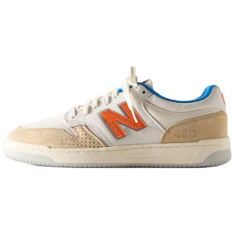 Кеды New Balance New Balance × KITH NB Numeric 480 MSG Tan Orange (бело-коричневые с оранжевым)