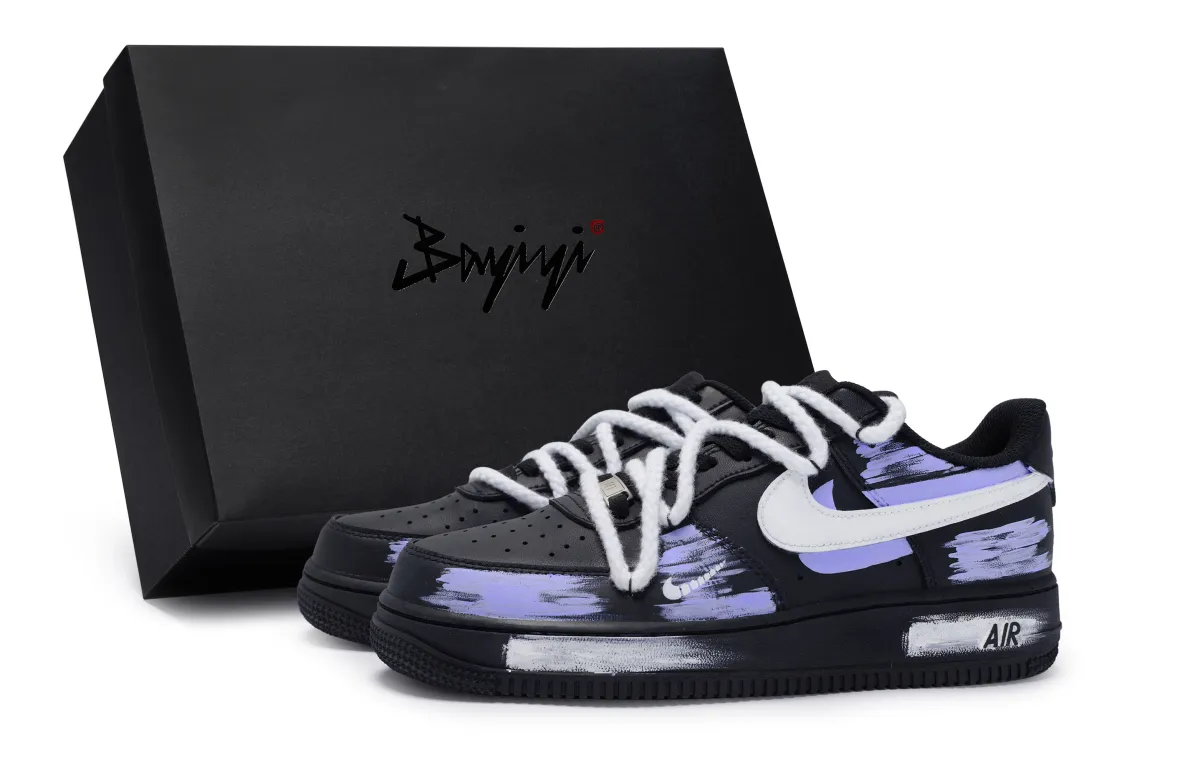 Nike Air Force 1 07 811 Manufacturing, Vertebra Purple, Special Shoe Box Slip Resistant Abrasion Resistant