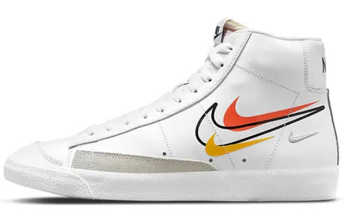 Nike Blazer Mid 77 Multi Swoosh White