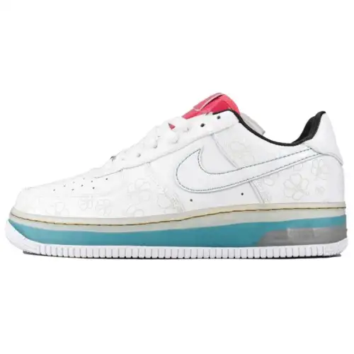 Nike Air Force 1 Low Supreme Max Air White Cerise Paradise Aqua