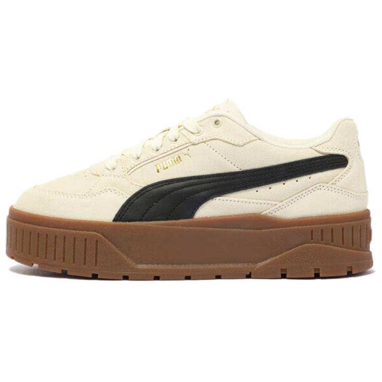 Женские кеды PUMA Karmen II (бежево-черные)
