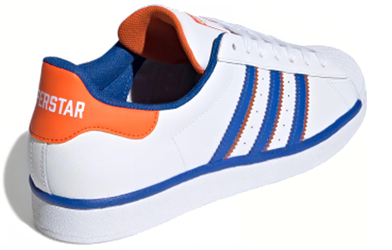 Кеды adidas originals (бело-сине-оранжевые) — фото 4