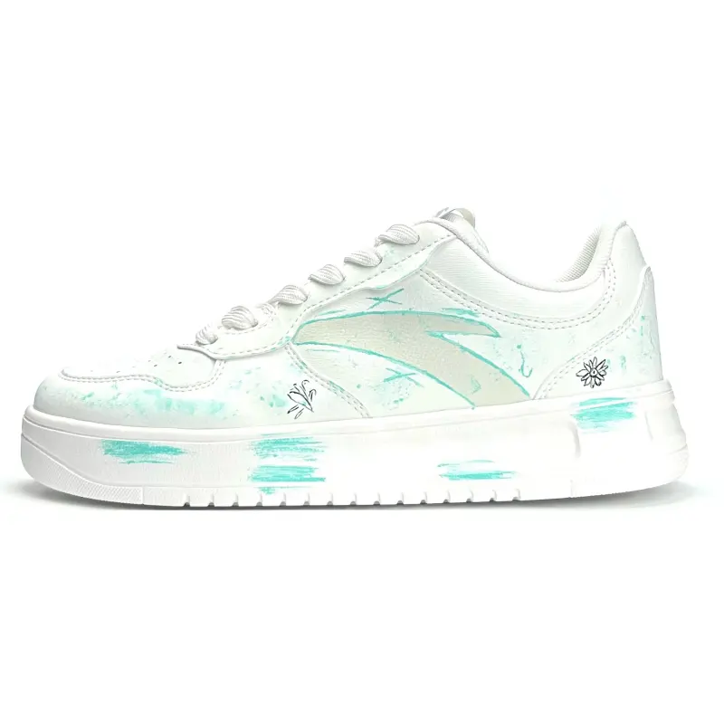 Anta Year Of The Horse CNY Cyan Dream Thermal Slip Resistant Cushioning Abrasion Resistant Low top Skateboard Shoes