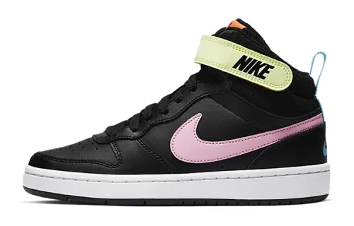 Nike Court Borough Mid 2 'Black Pink Blue Fury' GS