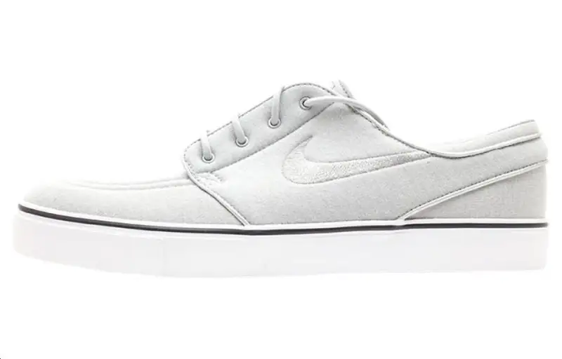 Nike SB Stefan Janoski Lightweight And Breathable Low top Skateboard Shoes Men's Light Gray White