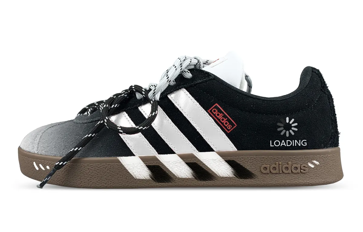 Adidas VL COURT 2.0 Cushioning Low top Skateboard Shoes Unisex Black White
