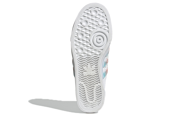 Женские кеды adidas NIZZA Hi (бело-сине-зеленые) — фото 6