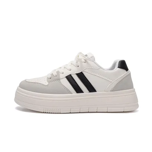 Global HUANQIU Year of the Horse limited edition plus velvet and thickened Shuer cotton autumn and winter, comfortable and versatile, classic and trendy, wrapped, non-slip, wear-resistant, lightweight, breathable and high-rise, low-cut sneakers, women's style, white and black