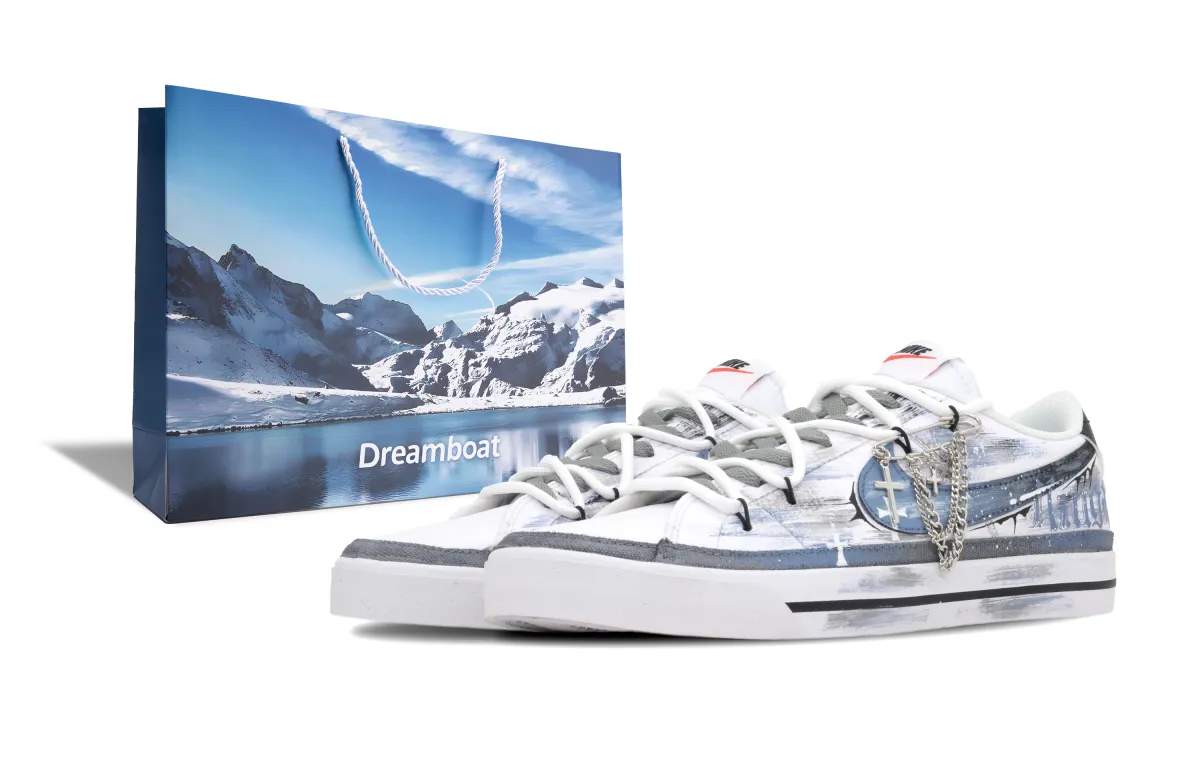 Nike Court Legacy Low top Skateboard Shoes Men's White