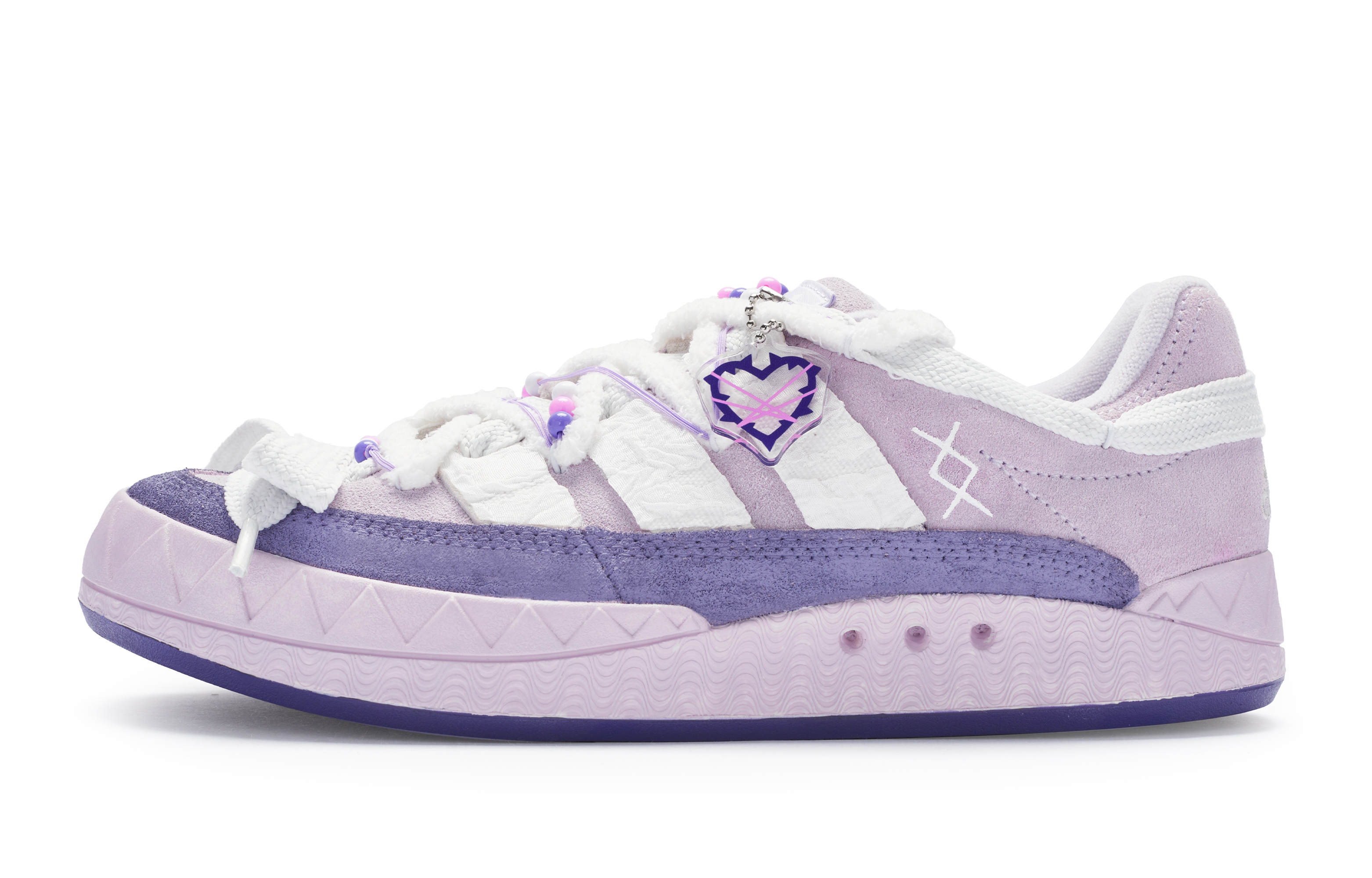 Adidas Originals Adimatic Low top Skateboard Shoes Unisex White Purple