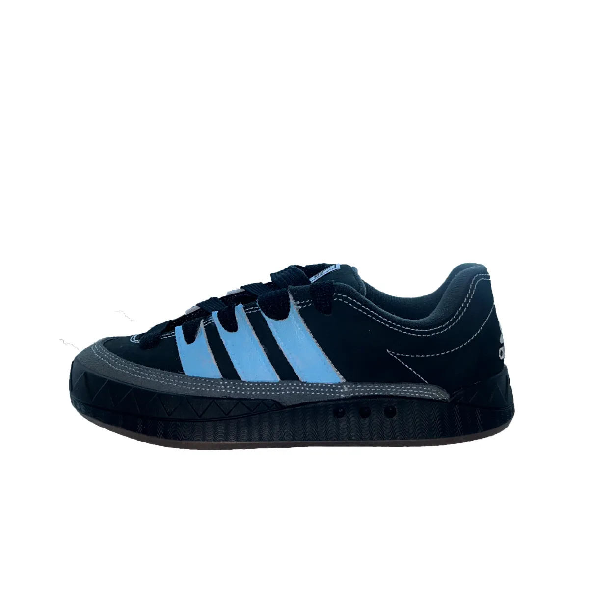 Adidas Originals Adimatic Abrasion Resistant Slip Resistant Low top Skateboard Shoes Unisex Black Blue