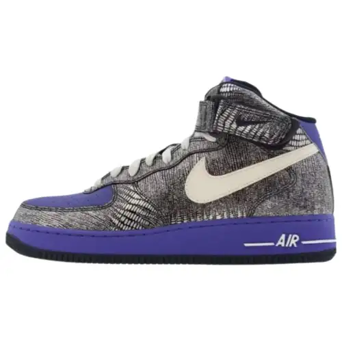Nike Air Force 1 Mid Obsidian White Persian Violet Women's