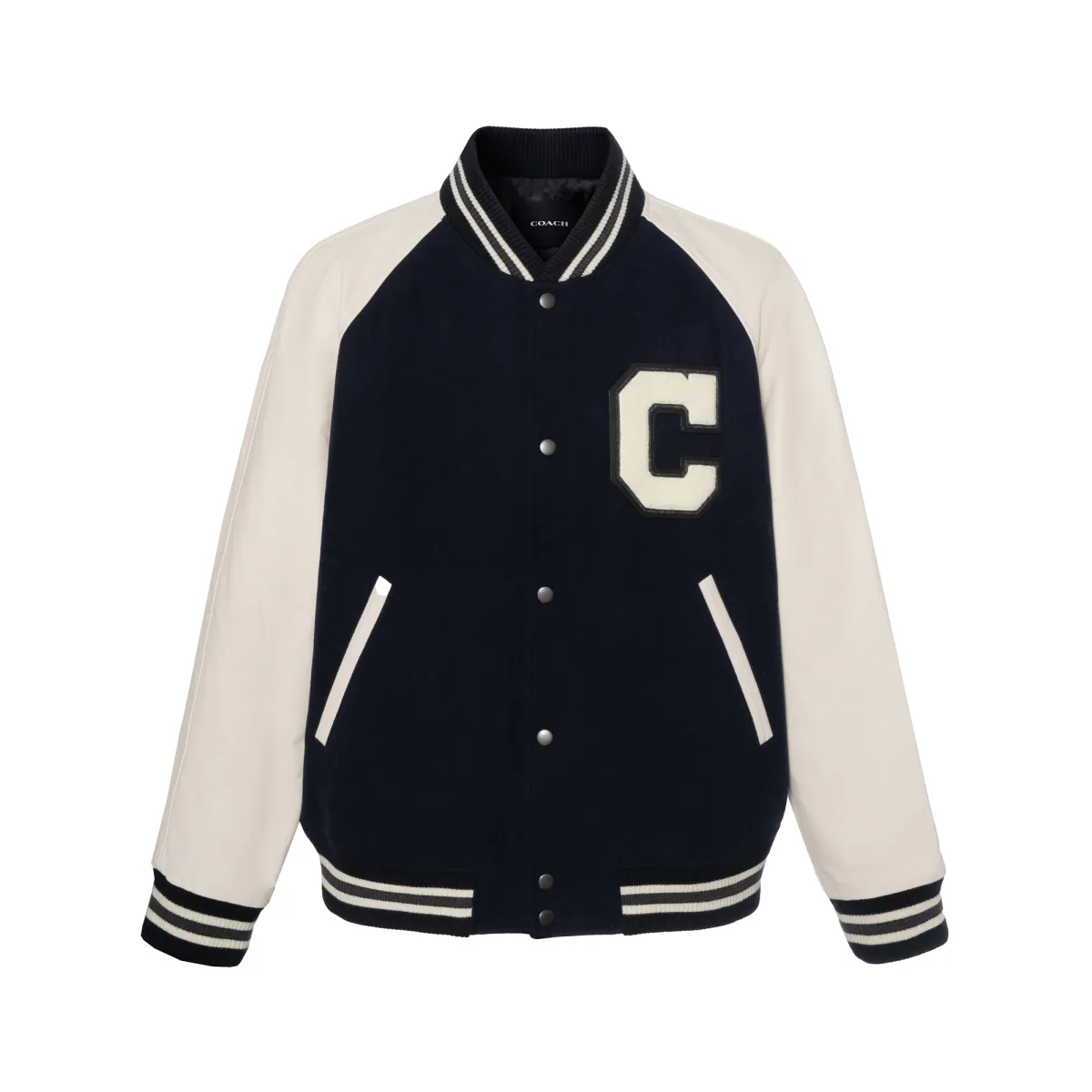 COACH Baseball Jacket Men's Black