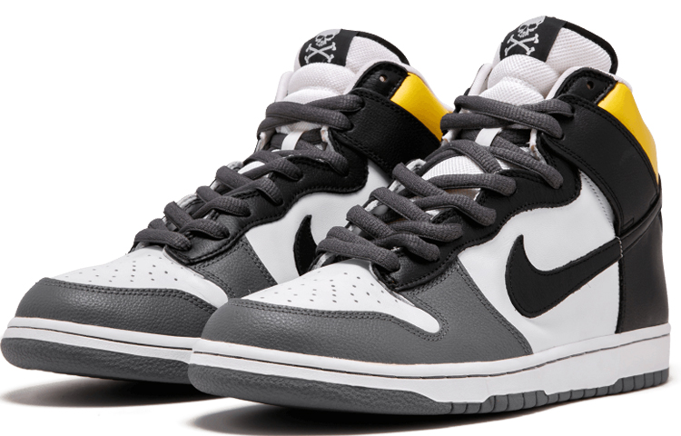 Кроссовки Nike Dunk SB Daniel Shimizu (черно-серо-желтые) — Чёрный / серый / жёлтый — фото 3