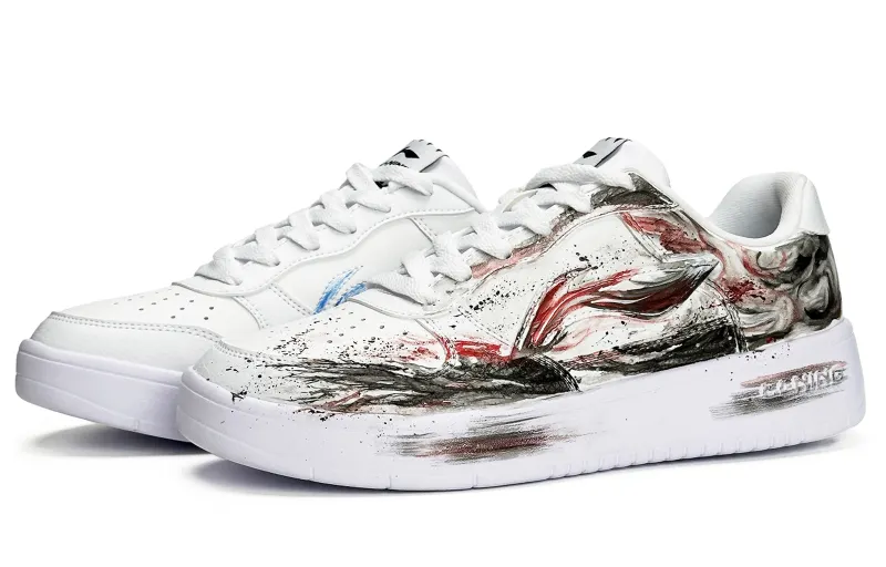 Li Ning Floating Boat Slip Resistant, Abrasion Resistant, Lightweight Low top Skateboard Shoes Unisex