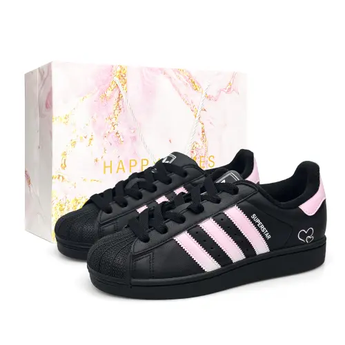 Adidas Originals Superstar 2 Love Confession Balloons Black Shoelace, Special Shopping Bag Leather Lightweight Low top