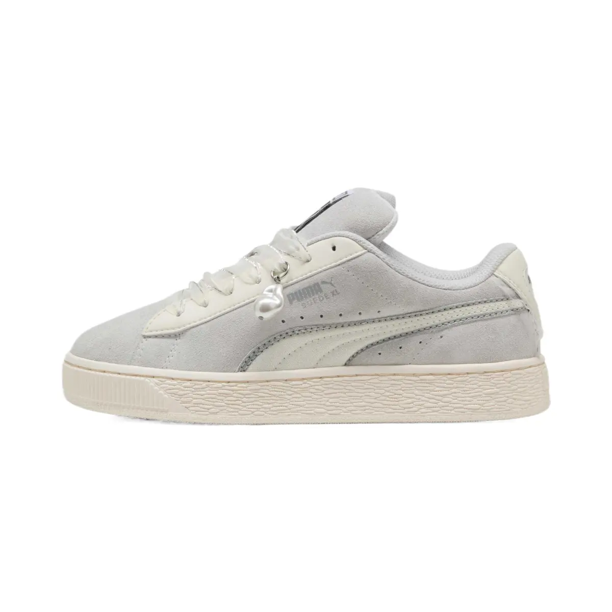 PUMA Suede XL Wear resistant And Lightweight Low top Skateboard Shoes Women's Gray